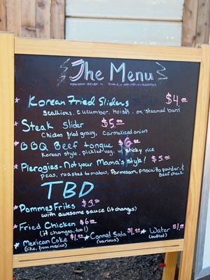 menu board