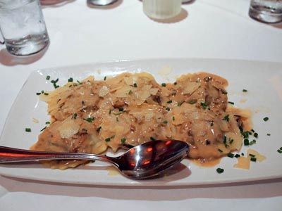 mushroom ravioli