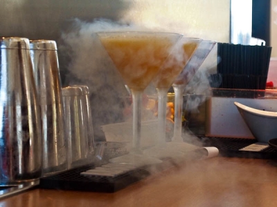 Steaming cocktail