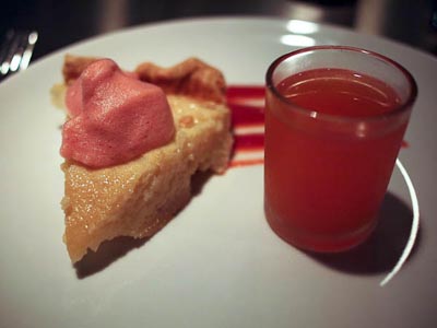buttermilk pie and strawberry lemonade