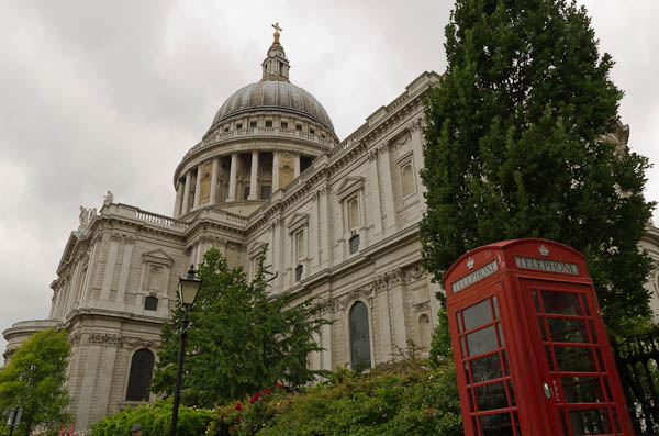 St Paul with Double Decker Bus