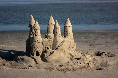sand castle in Port Aransas
