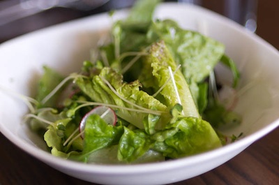 pretty salad at second bar